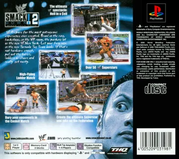 WWF SmackDown! 2 - Know Your Role (EU) box cover back